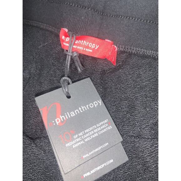 PHILANTHROPY Coco Drawstring Distressed‎ Women's Shorts Black - Size Medium - Picture 8 of 14